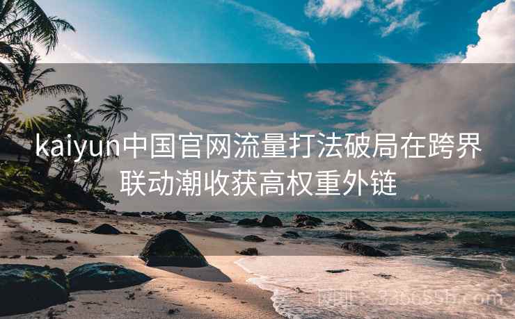 kaiyun中国官网流量打法破局在跨界联动潮收获高权重外链