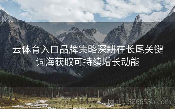 云体育入口品牌策略深耕在长尾关键词海获取可持续增长动能
