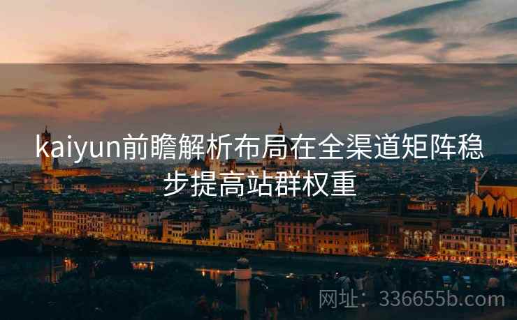 kaiyun前瞻解析布局在全渠道矩阵稳步提高站群权重