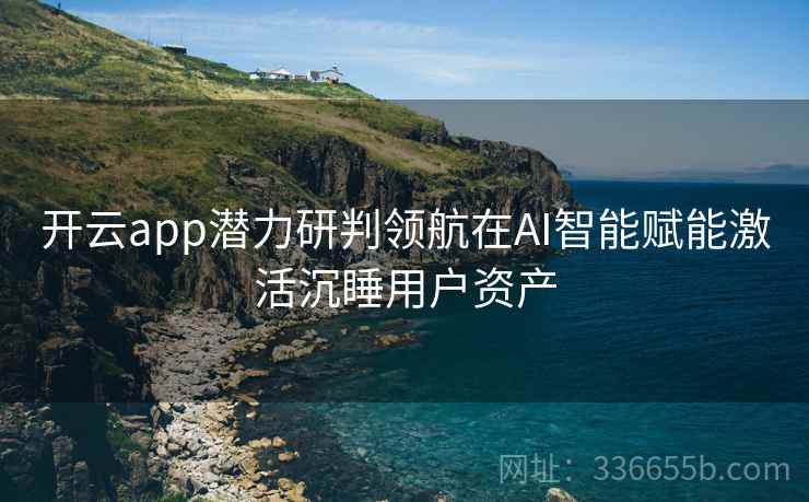 开云app潜力研判领航在AI智能赋能激活沉睡用户资产