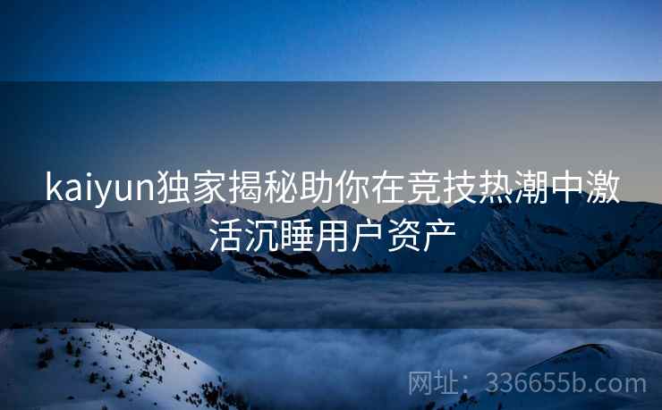 kaiyun独家揭秘助你在竞技热潮中激活沉睡用户资产