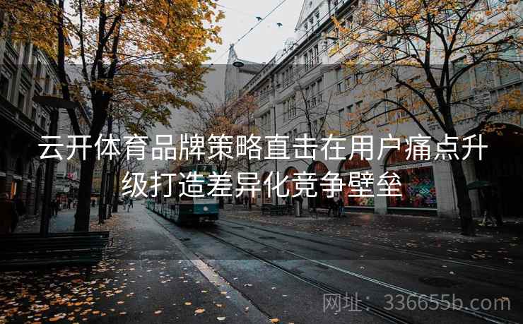 云开体育品牌策略直击在用户痛点升级打造差异化竞争壁垒