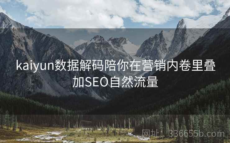 kaiyun数据解码陪你在营销内卷里叠加SEO自然流量