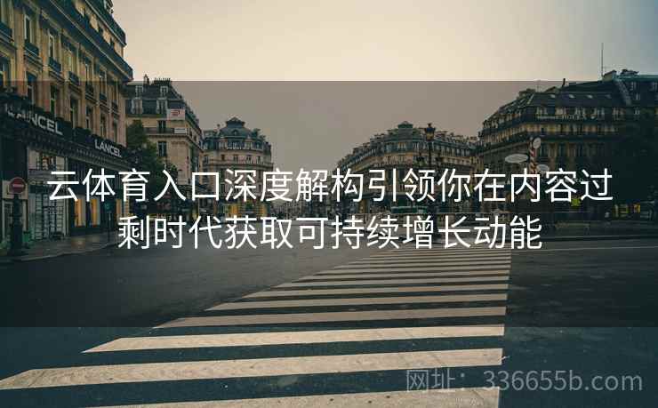 云体育入口深度解构引领你在内容过剩时代获取可持续增长动能